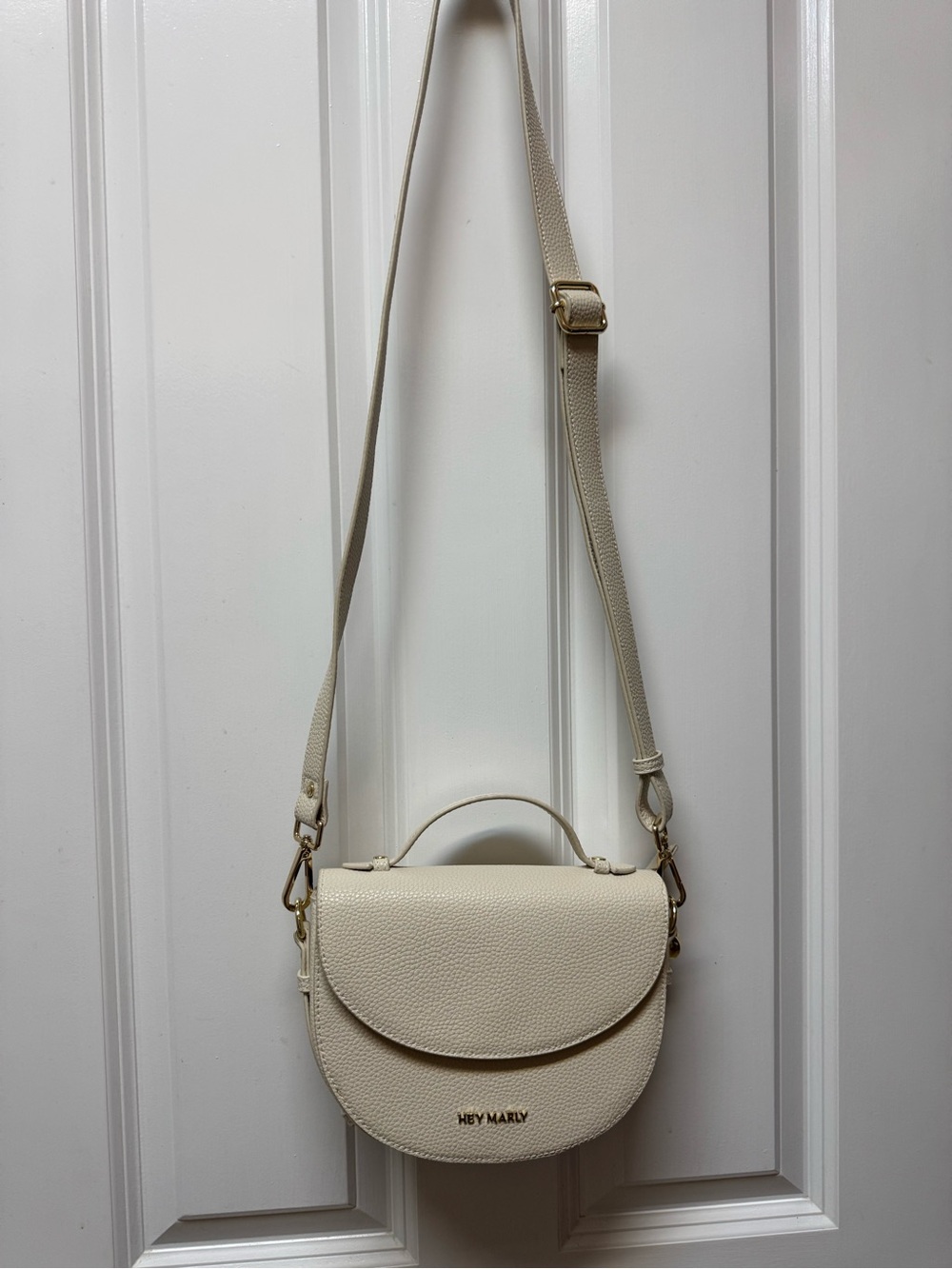 Hey Marly cream cross-body convertible bag